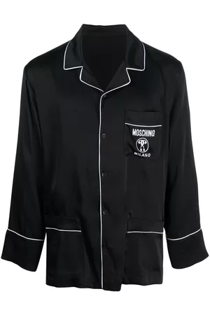 Moschino Heren Pyjama's - Piped-trim satin pyjama set