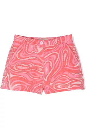 PUCCI Junior Marmo jacquard-pattern shorts