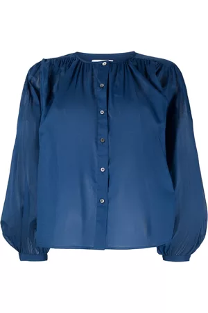 Closed Dames Overhemden - Semi-sheer cotton shirt