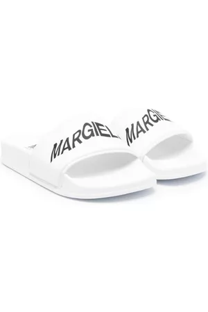 Maison Margiela Teenslippers - Logo-print open-toe slides