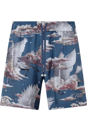 AMIRI Heren Boxershorts - Graphic-print pyjama shorts