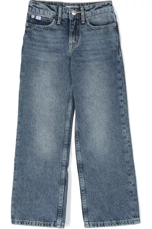 Calvin Klein Straight - Light-wash straight-leg jeans