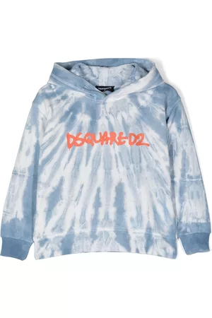Dsquared2 Hoodies - Tie-dye logo-print hoodie