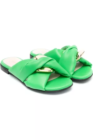 Florens Donsjassen - Padded leather slippers