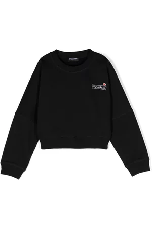 Dsquared2 Jongens Sweaters - Logo-print cotton sweatshirt