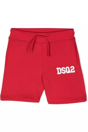 Dsquared2 Jongens Shorts - Logo-print cotton shorts
