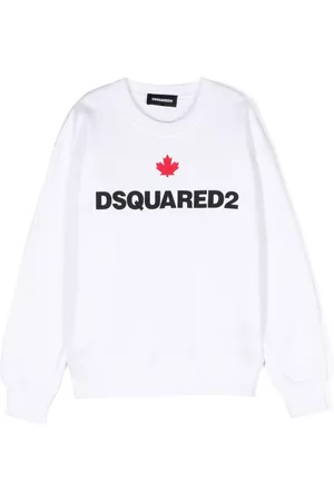 Dsquared2 Jongens Lange Mouwen Overhemden - Logo-print long-sleeve sweatshirt