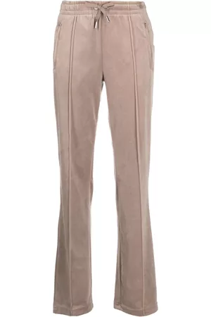 Juicy Couture Dames Joggingbroeken - Rhinestone-embellished velvet track pants