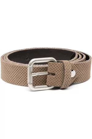 Paolo Pecora Riemen - Perforated leather belt