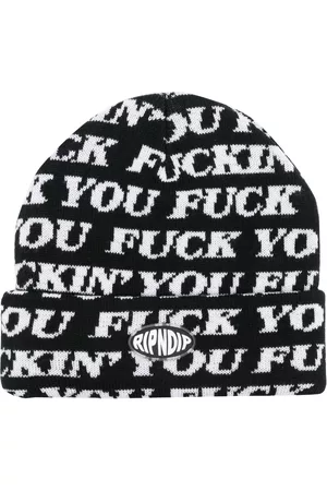 Rip N Dip Heren Mutsen - Intarsia-knit logo-patch beanie