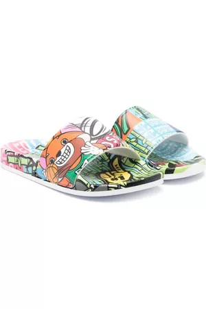 Dsquared2 Teenslippers - Graphic-print slides