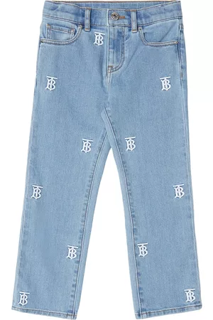 Burberry Monogram-embroidered jeans