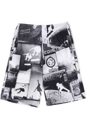 Molo Shorts - Graphic-print cotton shorts