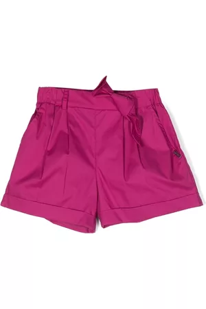 Liu Jo Meisjes Shorts - Bow-detailing cotton shorts