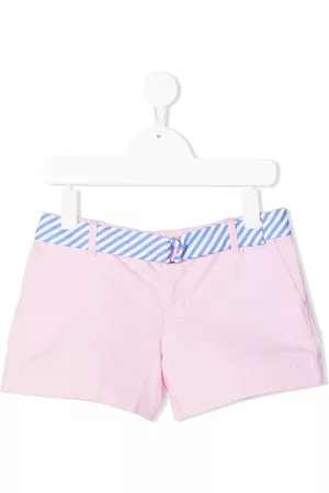 Ralph Lauren Meisjes Shorts - Stripe-print belted cotton shorts