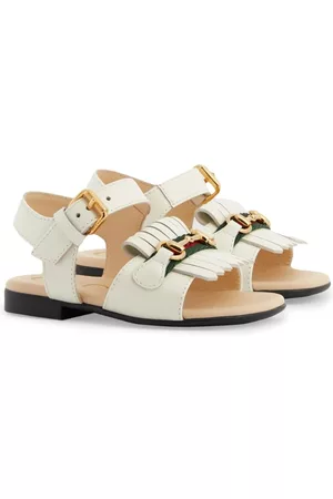 Gucci Sandalen - Leather flat sandals