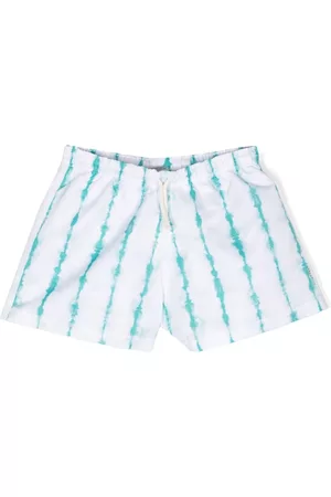 Le pandorine Shorts - Tie-dye print drawstring swim shorts