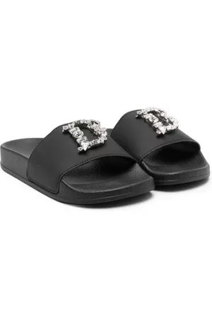Dsquared2 Sandalen - Embellished logo-plaque slides