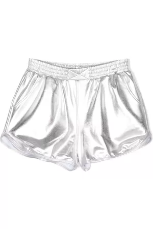 Le pandorine Meisjes Shorts - Metallic-finish stretch shorts