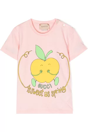 Gucci T-shirts - As sweet as Spring' logo-detail T-shirt