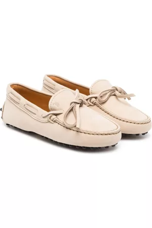 Tod's Instappers - Debossed-logo suede mocassins