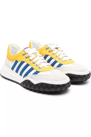 Dsquared2 Jongens Sneakers - Colour-block panelled leather sneakers