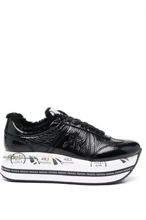 Premiata Dames Platform - 65mm platform lace-up sneakers