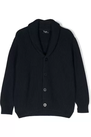 Il gufo Jongens Cardigans - Ribbed-knit button-up cardigan