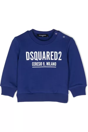 Dsquared2 Sweaters - Logo-print crew-neck sweatshirt