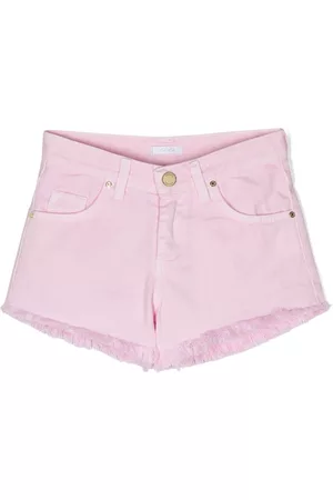 MISS GRANT Meisjes Shorts - Raw-cut edge denim shorts