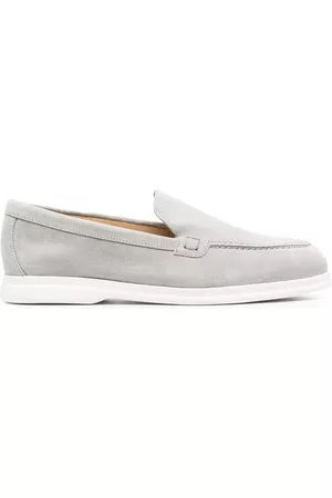 Doucal's Dames Loafers - Tonal-stitching suede loafers