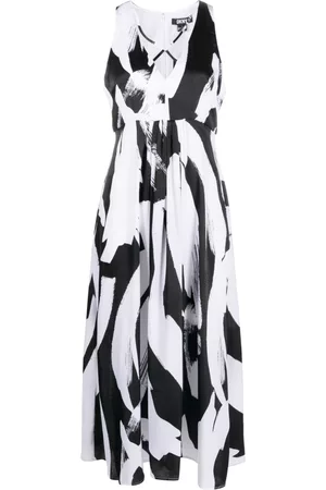 DKNY Dames Geprinte jurken - All-over floral-print maxi dress
