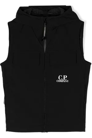 C.P. Company Vesten - Goggle-hood logo-print vest