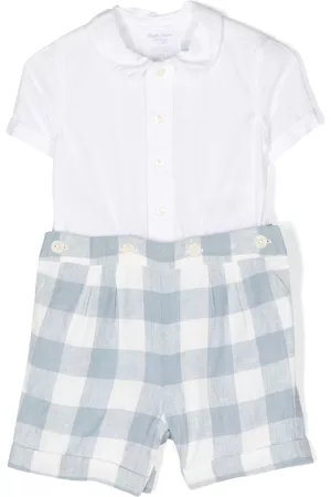 Ralph Lauren Shorts - Gingham-print linen short set