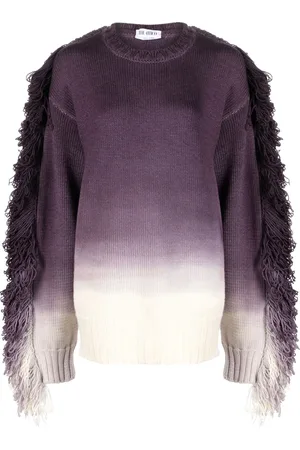 The Attico Rundie fringed ombr?? jumper