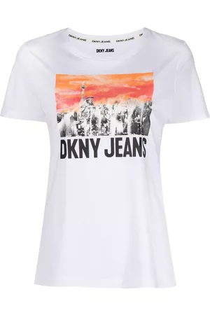 DKNY Dames Geprinte Overhemden - City graphic-print T-shirt