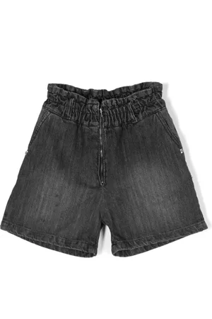 John Richmond Junior Meisjes Shorts - Paperbag-waist denim shorts