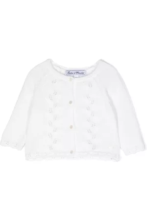 Tartine Et Chocolat Cardigans - Pointelle-knit cotton cardigan