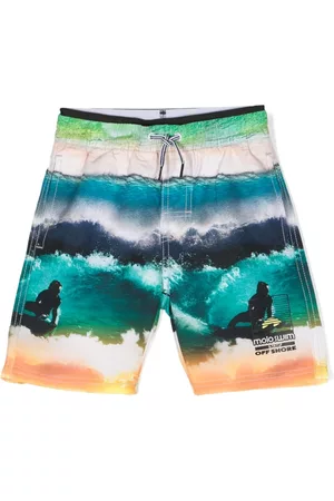 Molo Shorts - Ocean-motif print shorts