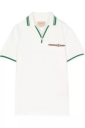 Gucci Jongens Poloshirts - Contrast-trim polo shirt