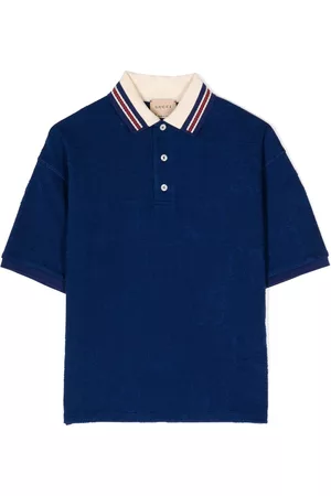 Gucci Jongens Korte mouw - Short-sleeve cotton polo shirt