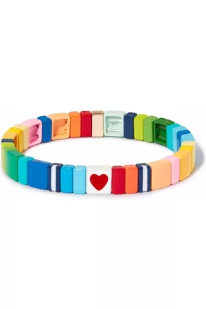 Roxanne Assoulin Meisjes Armbanden - Mini Me rainbow hearts bracelet