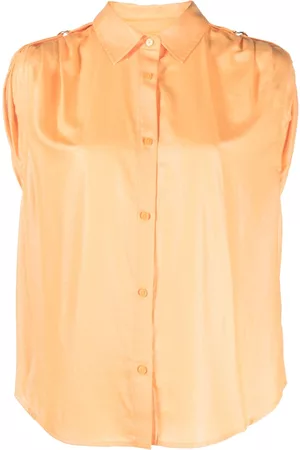 DKNY Dames Blouses - Shoulder roll-tab blouse