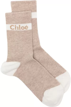 Chloé Geprinte Sokken - Logo-print cotton socks