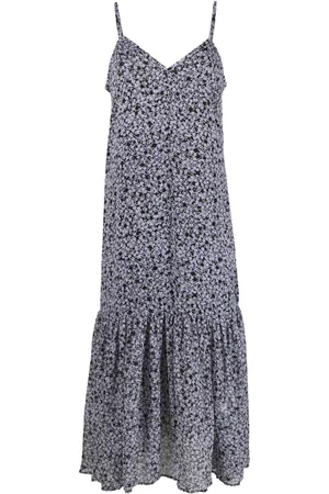 DKNY Dames Geprinte jurken - V-neck floral-print maxi dress