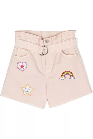 PHILOSOPHY DI LORENZO SERAFINI Meisjes Shorts - Multiple-patches belted shorts