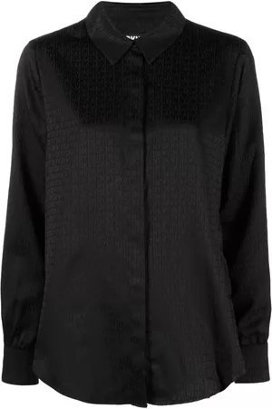 DKNY Dames Geprinte Overhemden - Logo-print jacquard shirt