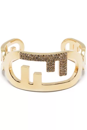 Fendi Dames Cuff Armbanden - FF monogram cuff bracelet