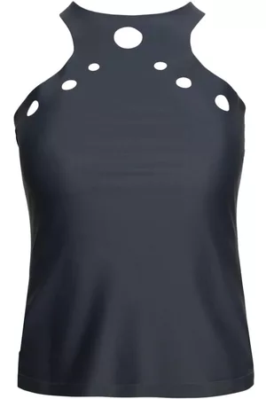 Jean Paul Gaultier Dames Tanktops - Perforated round-neck tank top