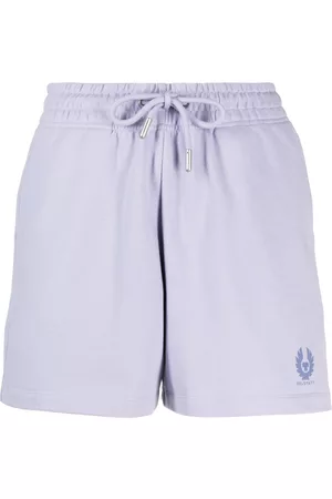 Belstaff Dames Shorts - Logo-print cotton shorts